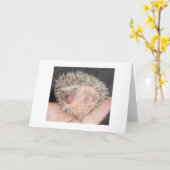 Carte Hedgehog Notecard (Fleur jaune)