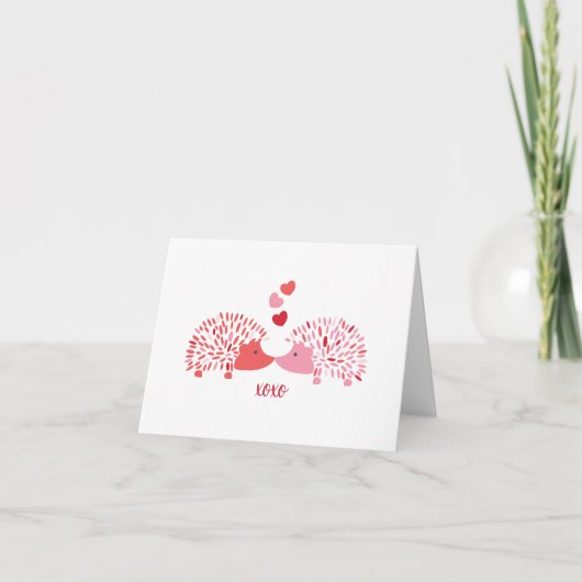 Carte Hedgehog Valentine (Devant)