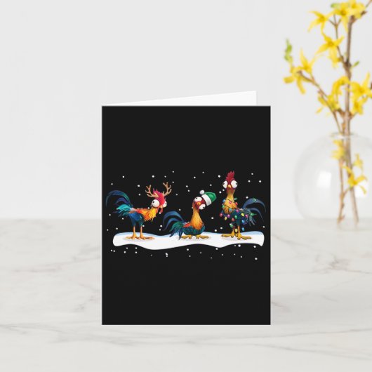 Carte Hei Hei Chicken Christmas - Uni (Fleur jaune)