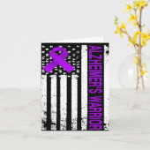 Carte Heimerheimer Guerrier Sensibilisation - Drapeau Us (Fleur jaune)