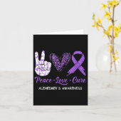 Carte Heimers Sensibilisation Paix Amour Cure Leopard (Fleur jaune)