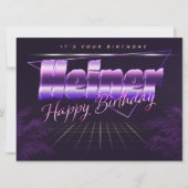 Carte Heiner Prénom Date de naissance (Devant)