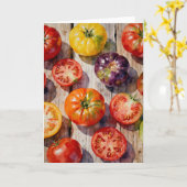 Carte Heirloom Tomatoes (Fleur jaune)