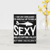 Carte Helicopter Lot Design For Men Women Helicopter Lov (Fleur jaune)