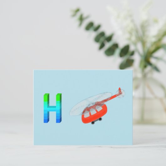 Carte hélicoptère (Debout devant)