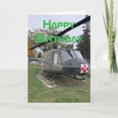Carte Hélicoptère Avion, Anniversaire d'aviation Cool (Devant)