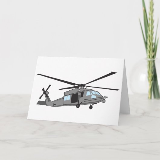 Carte Hélicoptère Black Hawk (Devant)