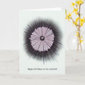 Carte Heliozoa Microbe Microbiologie Art numérique Anniv (Fleur jaune)