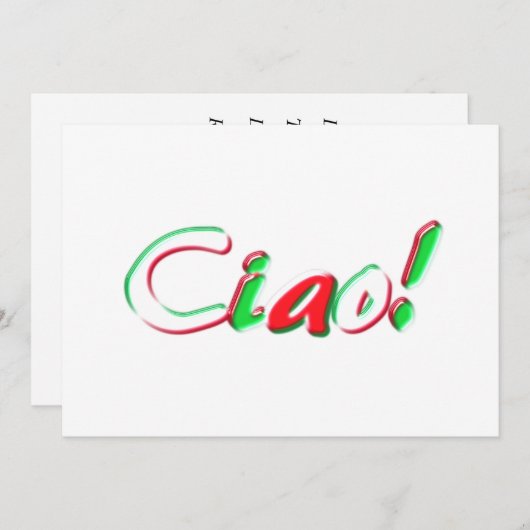 Carte Hello (Devant / Derrière)