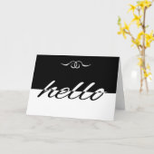 Carte Hello (Fleur jaune)