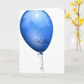 Carte Hello (Fleur jaune)