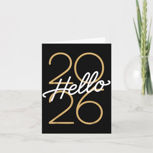 Carte Hello 2026 New Year Celebration Eve Party Men Wome (Devant)