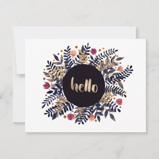 Carte Hello automne vibes (Devant)