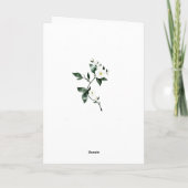 Carte Hello Baby Watercolor Floral (Dos)