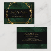 Carte hello élegant or et noir (Devant / Derrière)