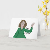 Carte hello et goodbye (Fleur jaune)