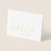 Carte Hello Gold Foil (Devant)
