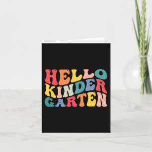 Carte hello kindergarten teacher back to school Ret