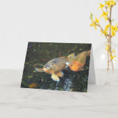 Carte Hello koi Birthday (Fleur jaune)