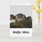 Carte Hello Moo (Fleur jaune)