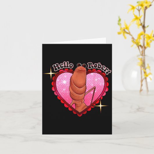 Carte Hello Robert It's Ing Me Off Marcus The Worm  (Fleur jaune)