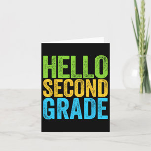 Carte Hello Second Grade Fun 2nd Grade Byck À l'école