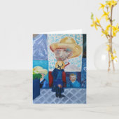 Carte Hello van Gogh (Fleur jaune)