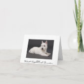Carte Hello West Highland Terrier Blank Note Card (Dos)