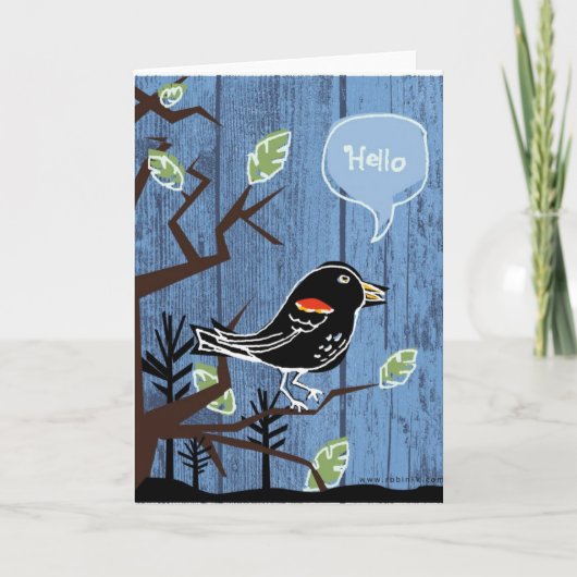 Carte Helloblackbird (Devant)