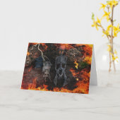 Carte Helloween (Fleur jaune)