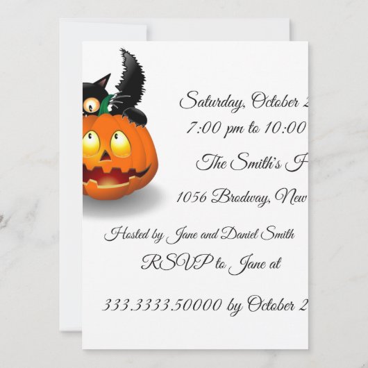 Carte Helloween (Dos)