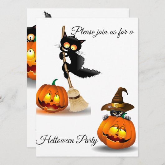 Carte Helloween (Devant / Derrière)