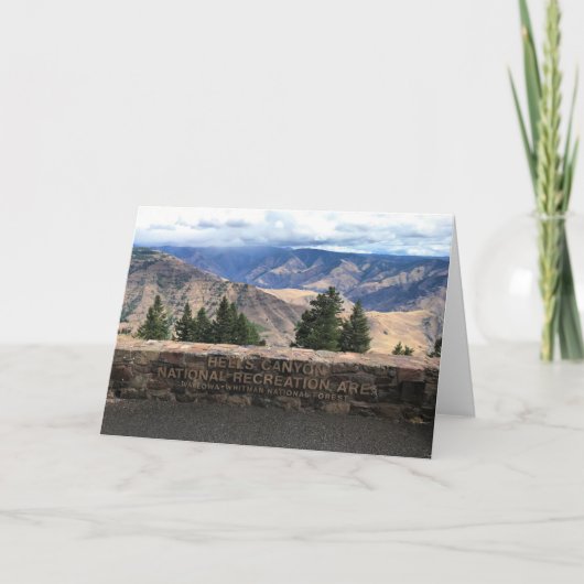 Carte Hells Canyon Pittoresque Byway, OU (Devant)