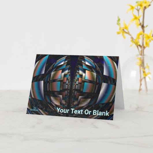 Carte Hémisphères concentrés (Fleur jaune)