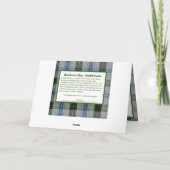 Carte Henderson Tartan Fordell Castle Photo (Dos)