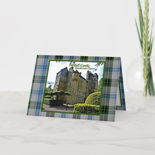 Carte Henderson Tartan Fordell Castle Photo (Devant)