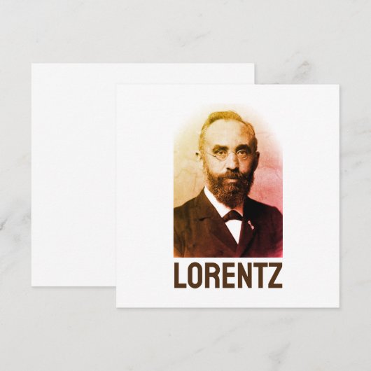 Carte Hendrik Lorentz (Devant / Derrière)