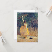 Carte Henri De Toulouse Lautrec - Danseur Espagnol (Devant/Arrière en situation)