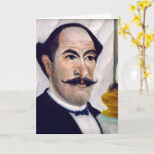 Carte Henri Rousseau - Autoportrait (Fleur jaune)