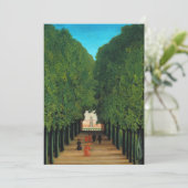 Carte Henri Rousseau, Avenue dans le Parc à Saint Cloud (Debout devant)