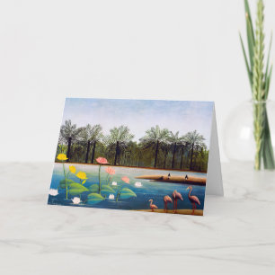 Carte Henri Rousseau - Les Flamants roses