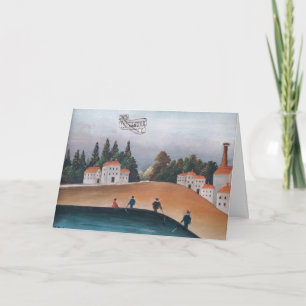 Carte Henri Rousseau - Les Pêcheurs et le Biplan
