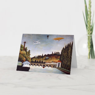 Carte Henri Rousseau - Pont de Sèvres et collines de Cla