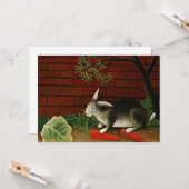 Carte Henri Rousseau, Rabbit (Devant/Arrière en situation)