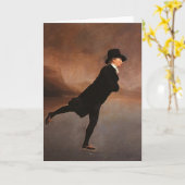 Carte Henry Raeburn- le ministre de patinage (Fleur jaune)