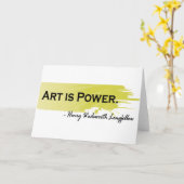 Carte Henry Wadsworth Longfellow (Fleur jaune)
