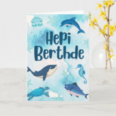 Carte Hepi Birthde Papouasie-Nouvelle-Guinée (Fleur jaune)