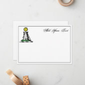 Carte Heraldic Medieval Castle Emblem Crest Note (Devant/Arrière en situation)