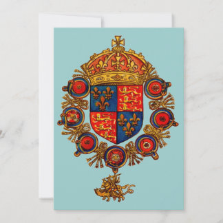 Carte Heraldry avec couronne