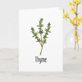 Carte Herbe d'épices de thym (Fleur jaune)